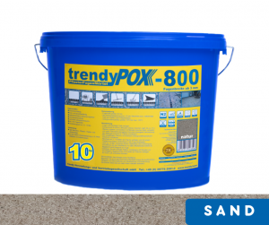 trendyPOX EP-800 | 2K KeramikFugenMörtel | 10 kg Eimer - sand