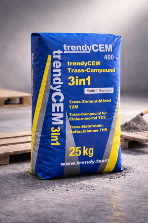 trendyCEM® 400 Trass-Compound 3in1 | Haftschlämme