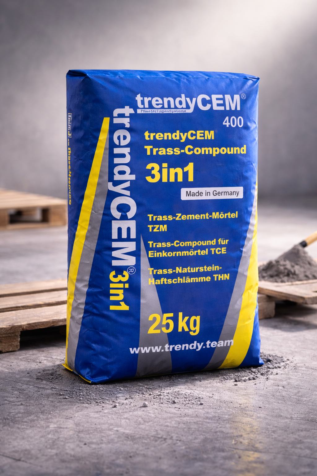 trendyCEM® 400 Trass-Compound 3in1 | Haftschlämme